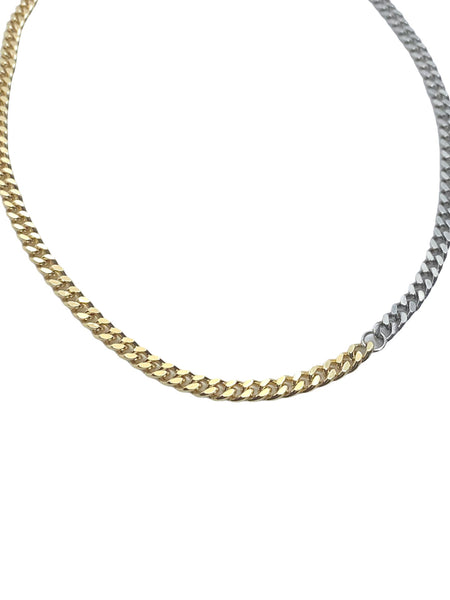 Clingy Carabiner Necklace- Mixed Metals