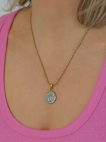 IN CHARGE Coin Necklace