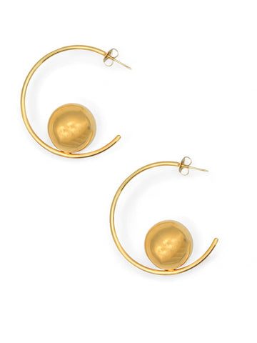 ON THE BALL Hoop Earrings