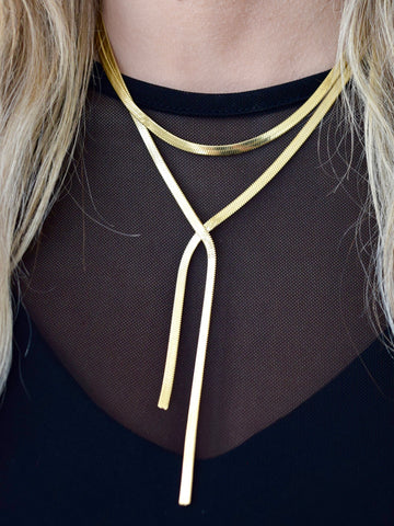 PARTING WAYS 2 layer Necklace