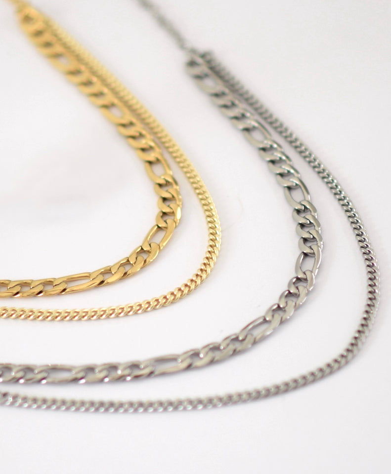 Mixed Metal Chain with Pavé Clasp – Devon Road Jewelry