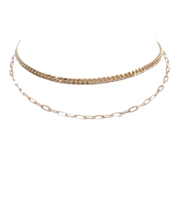 Farrah B Hitched 2 Layered Lock Necklace - Gold - $62 – Hand In Pocket