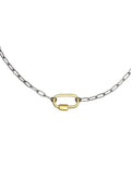 Clingy Carabiner Necklace- Mixed Metals
