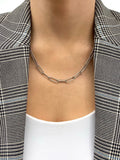 Eden Silver Paperclip Chain Necklace