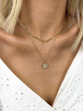 Hitched Lock 2 layer Necklace