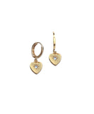 Mini Heart Huggie Earrings