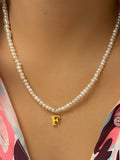 SEA ME Initial Pearl Necklace