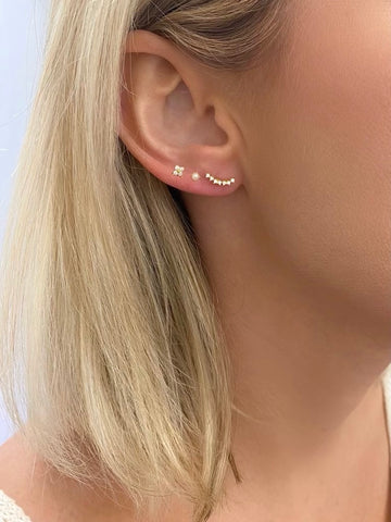 TRIFECTA SINGLE Stud Earrings